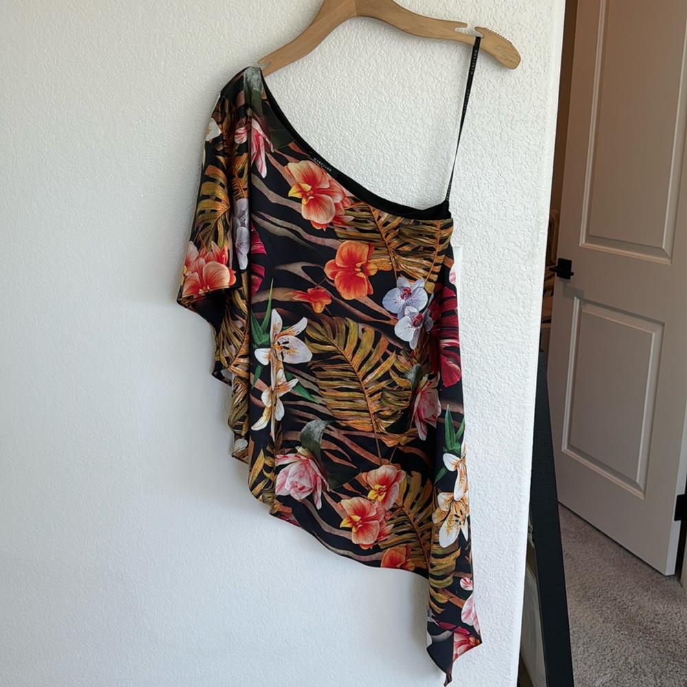 Marciano one shoulder asymmetrical top
